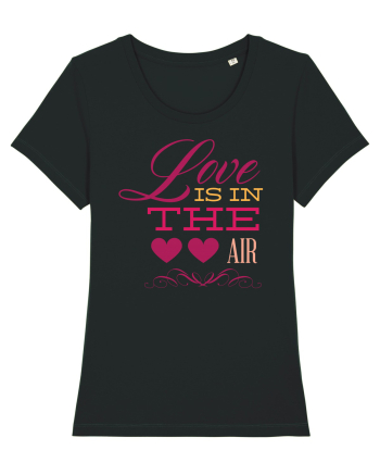 Love is in the Air Hearts Black
