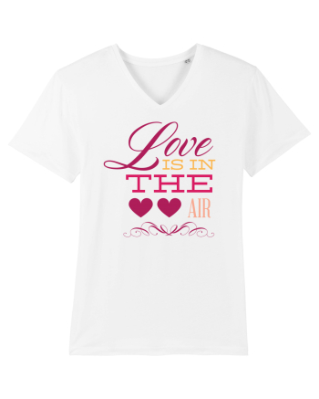Love is in the Air Hearts White