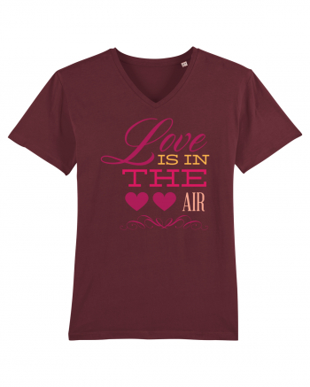 Love is in the Air Hearts Burgundy