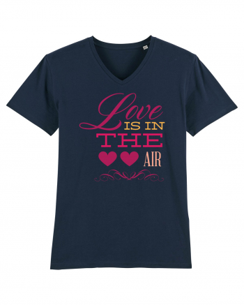 Love is in the Air Hearts French Navy