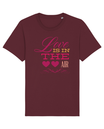 Love is in the Air Hearts Burgundy