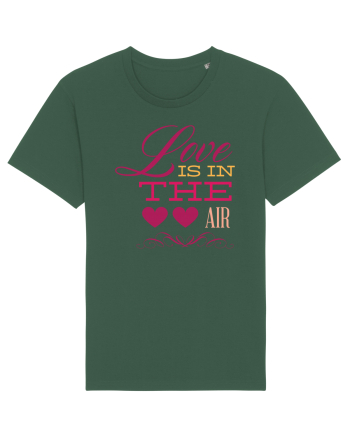 Love is in the Air Hearts Bottle Green