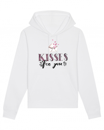 Kisses for you letter White