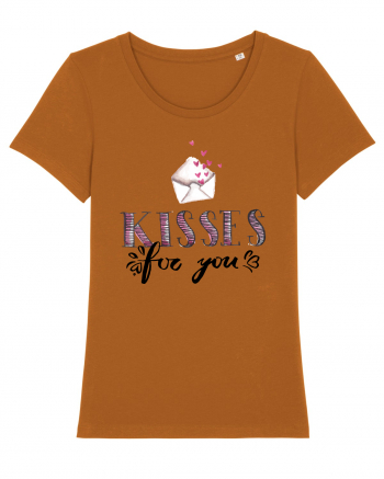 Kisses for you letter Roasted Orange