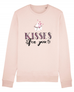 Kisses for you letter Bluză mânecă lungă Unisex Rise