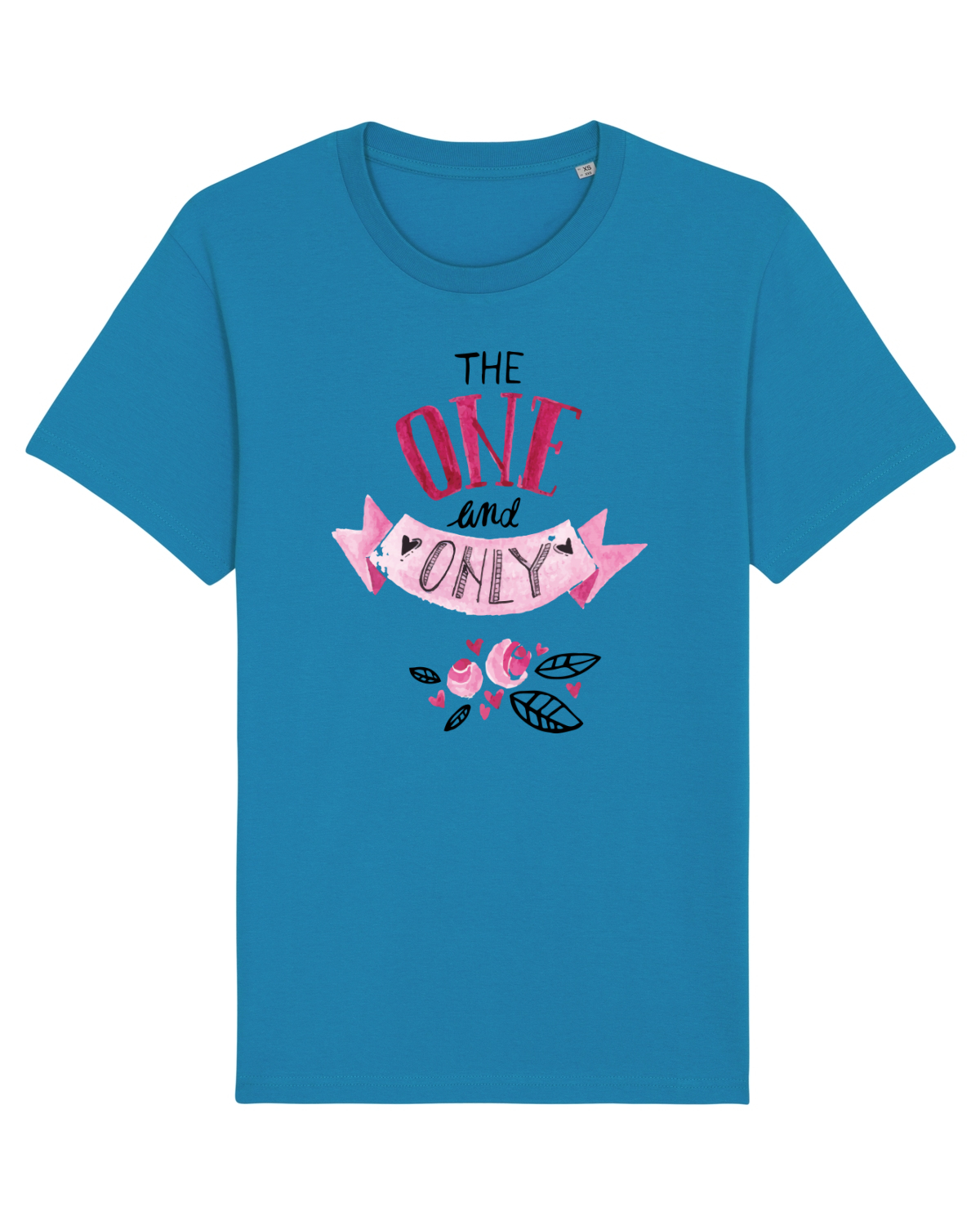 Tricou mânecă scurtă Unisex Rocker Azur