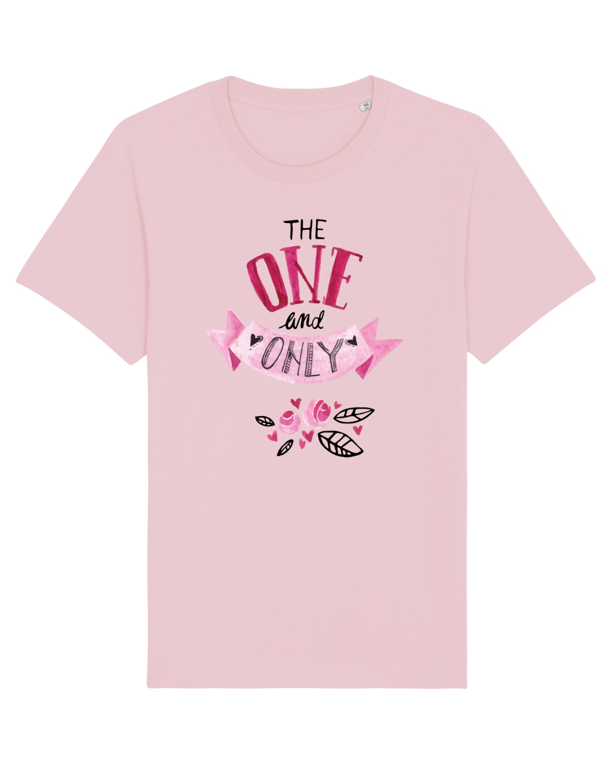 Tricou mânecă scurtă Unisex Rocker Cotton Pink
