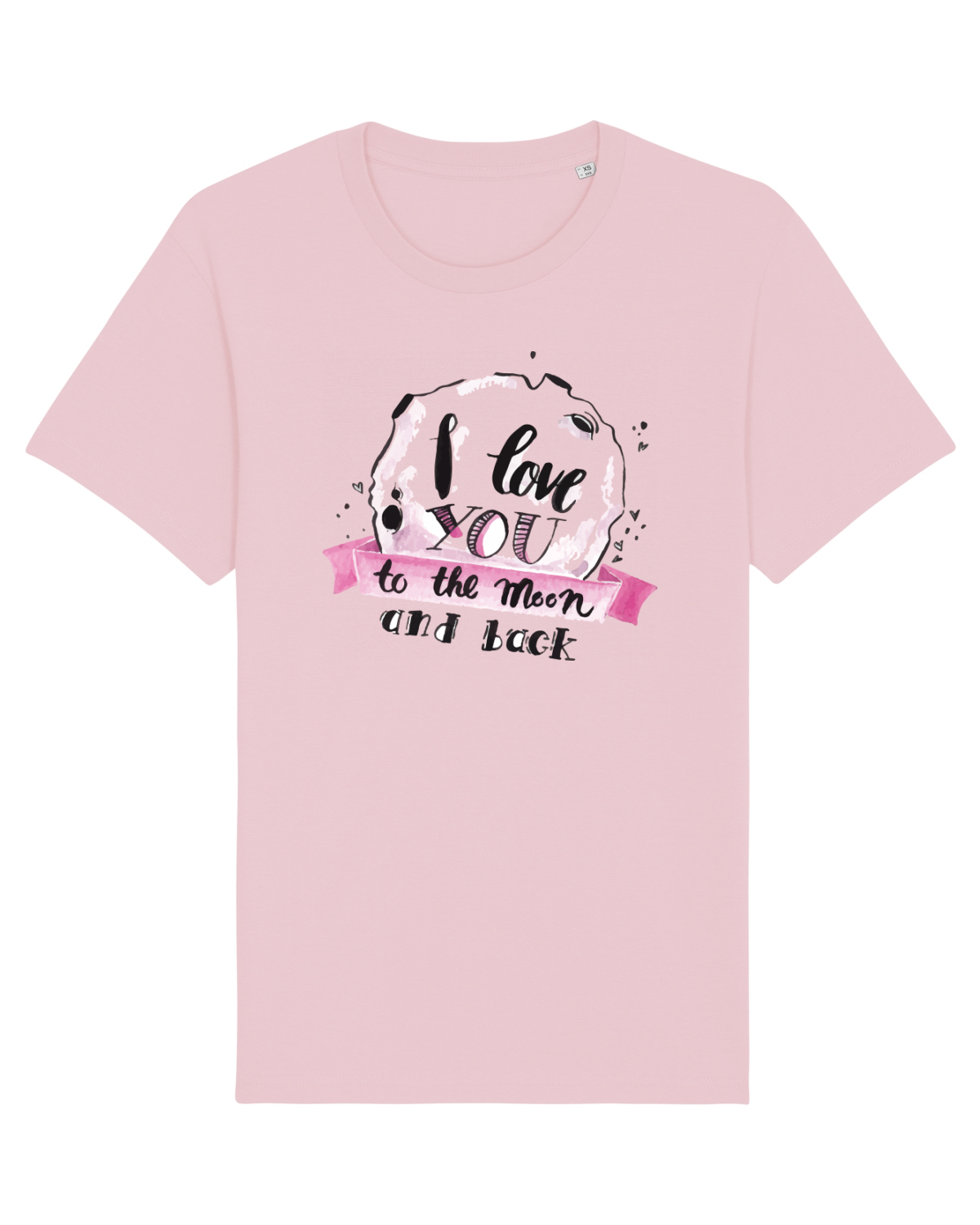 Tricou mânecă scurtă Unisex Rocker Cotton Pink