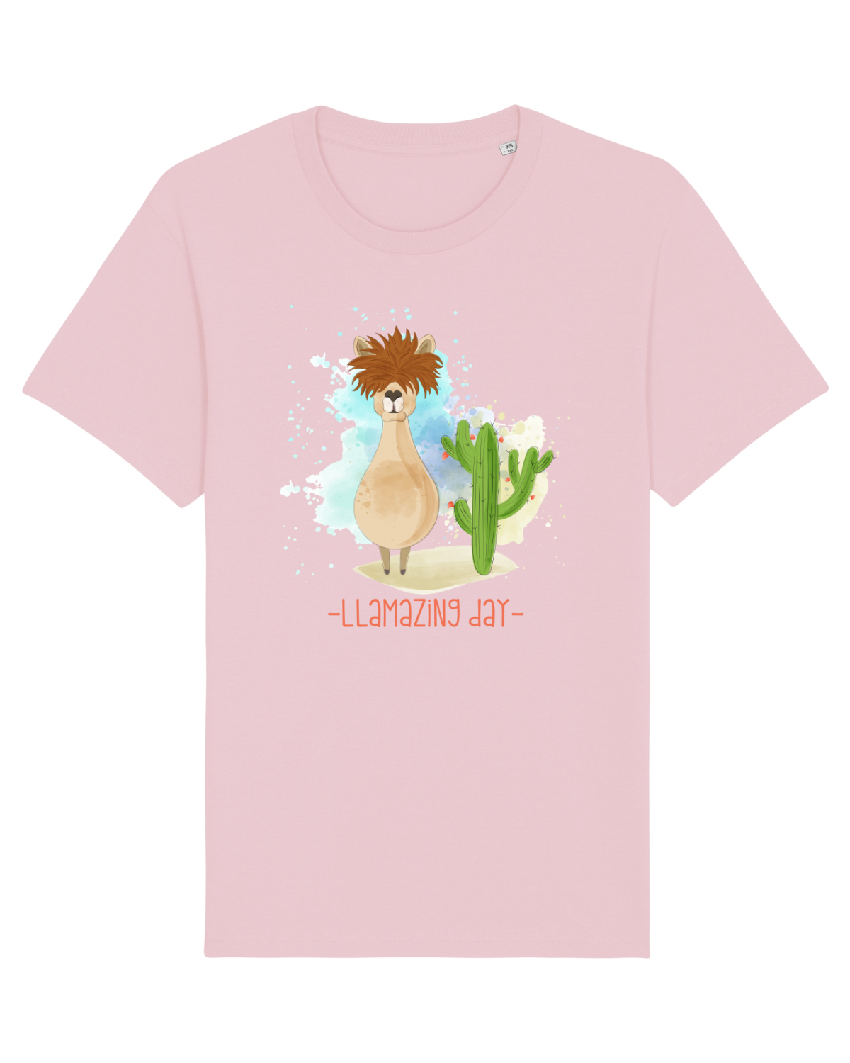 Tricou mânecă scurtă Unisex Rocker Cotton Pink
