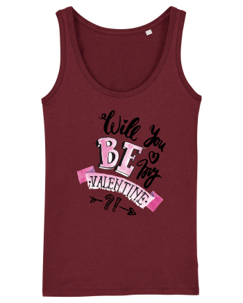Will you be my Valentine Burgundy