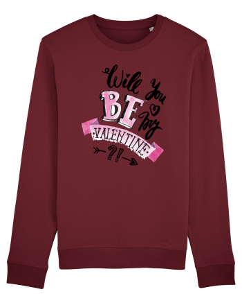 Will you be my Valentine Burgundy