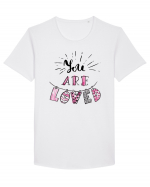 You are Loved Tricou mânecă scurtă guler larg Bărbat Skater