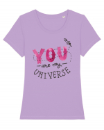 You are my Universe Tricou mânecă scurtă guler larg fitted Damă Expresser