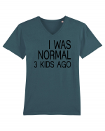 I was normal 3 kids ago Tricou mânecă scurtă guler V Bărbat Presenter