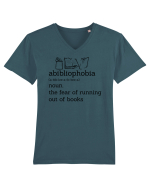 Abibliophobia Tricou mânecă scurtă guler V Bărbat Presenter