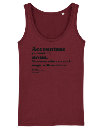 Accountant Noun Burgundy
