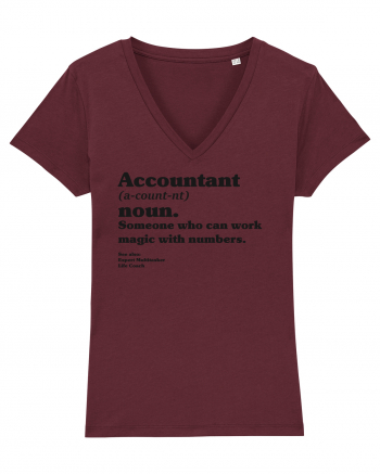 Accountant Noun Burgundy