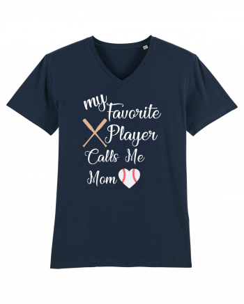 Baseball Mom French Navy