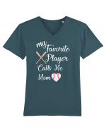 Baseball Mom Tricou mânecă scurtă guler V Bărbat Presenter