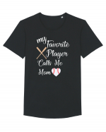 Baseball Mom Tricou mânecă scurtă guler larg Bărbat Skater