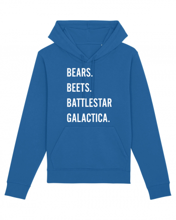 Bears Beets Battlestar Galactica Royal Blue