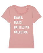 Bears Beets Battlestar Galactica Tricou mânecă scurtă guler larg fitted Damă Expresser