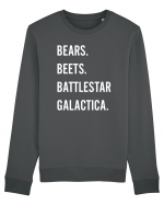 Bears Beets Battlestar Galactica Bluză mânecă lungă Unisex Rise