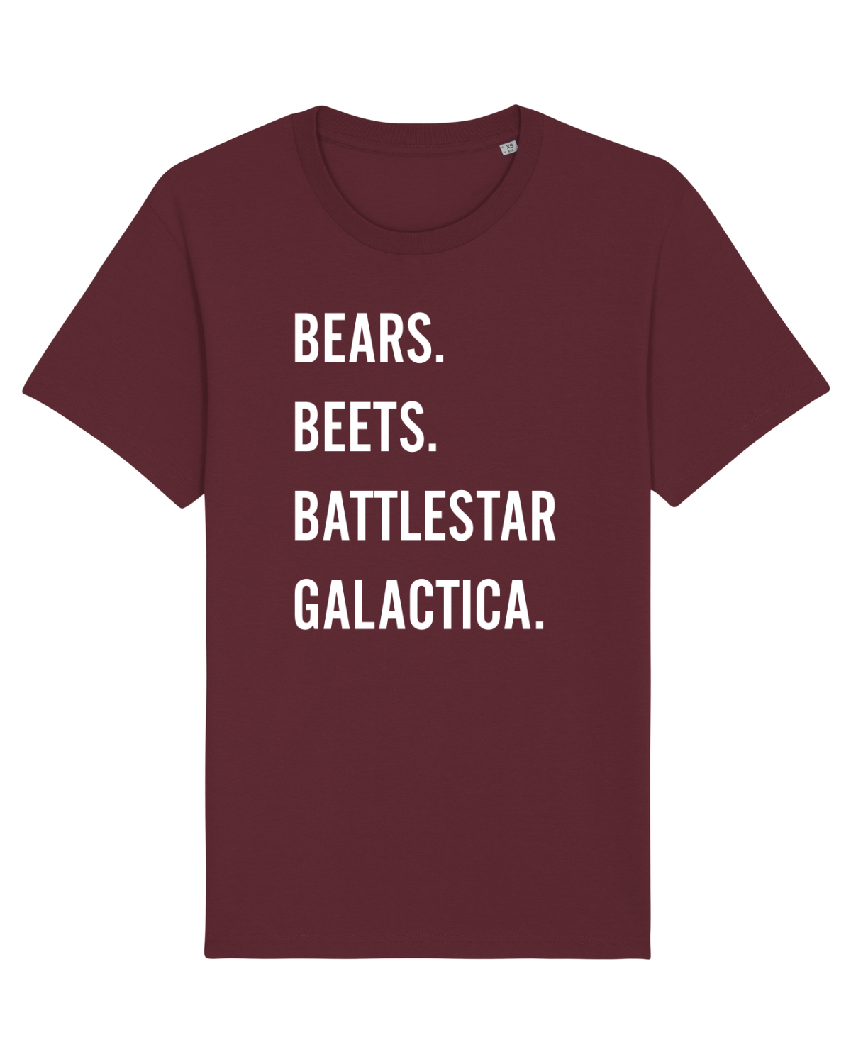 Tricou mânecă scurtă Unisex Rocker Burgundy