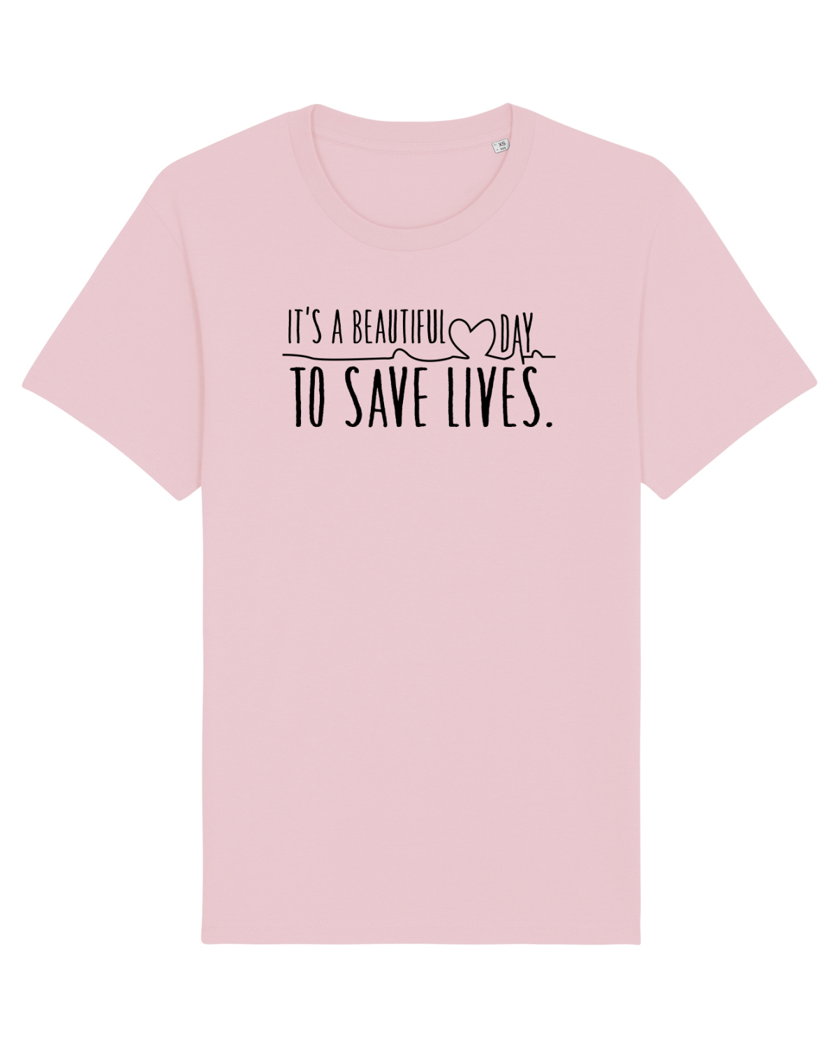 Tricou mânecă scurtă Unisex Rocker Cotton Pink