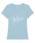 Believe Tricou mânecă scurtă guler larg fitted Damă Expresser