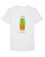 Ananas Tricou mânecă scurtă guler larg Bărbat Skater