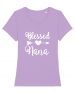 Blessed Nana Tricou mânecă scurtă guler larg fitted Damă Expresser