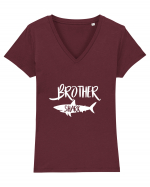 Brother Shark Tricou mânecă scurtă guler V Damă Evoker