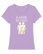 Be a Friend not a Bully Tricou mânecă scurtă guler larg fitted Damă Expresser