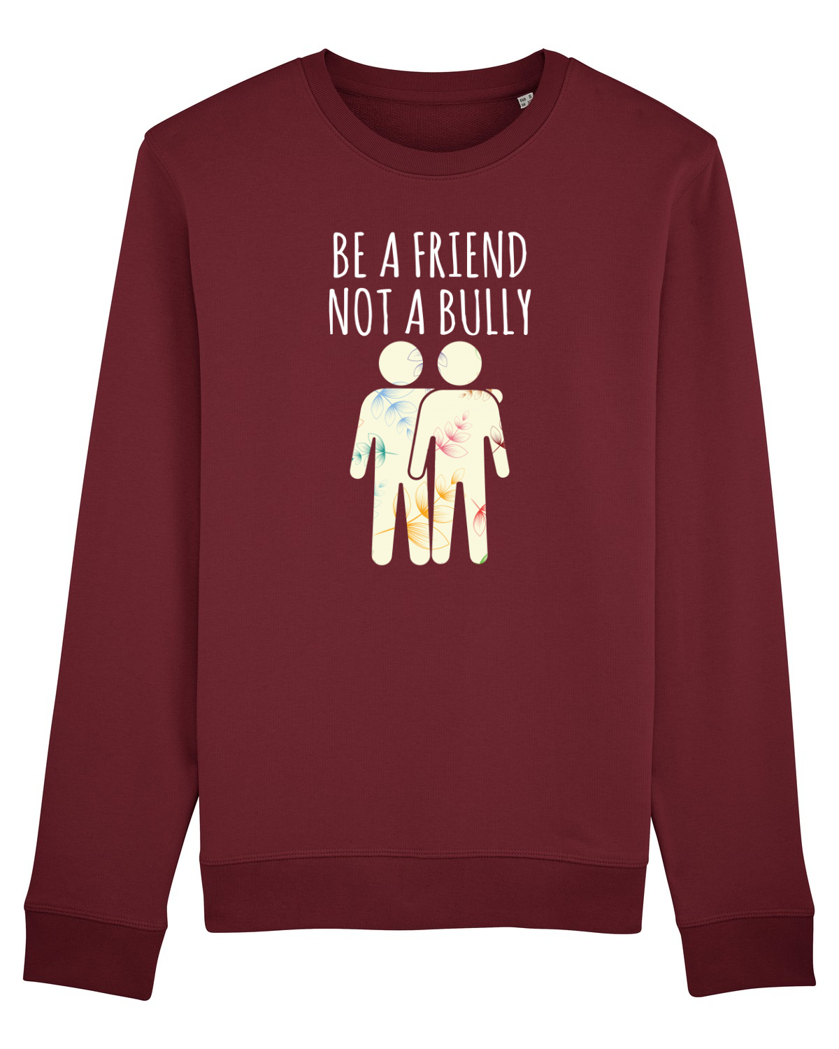 Bluză mânecă lungă Unisex Rise Burgundy