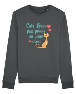 Paw Prints on Your Heart Bluză mânecă lungă Unisex Rise