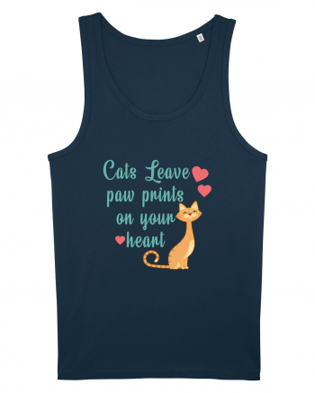 Paw Prints on Your Heart Navy