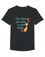 Paw Prints on Your Heart Tricou mânecă scurtă guler larg Bărbat Skater