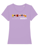 Celebrate Diversity Beers Tricou mânecă scurtă guler larg fitted Damă Expresser