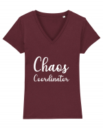 Chaos Coordinator Tricou mânecă scurtă guler V Damă Evoker