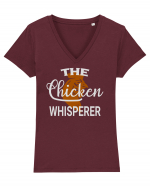 Chicken Whisperer Tricou mânecă scurtă guler V Damă Evoker