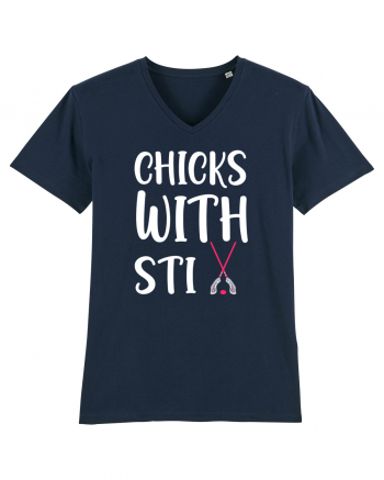 Chicks With Stix French Navy