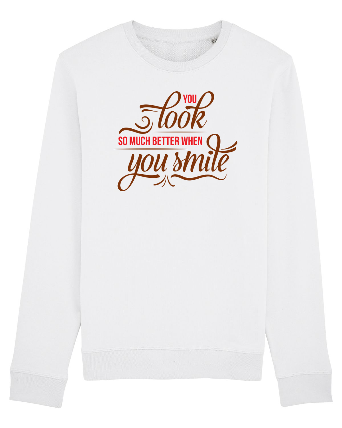 Bluză mânecă lungă Unisex Rise White