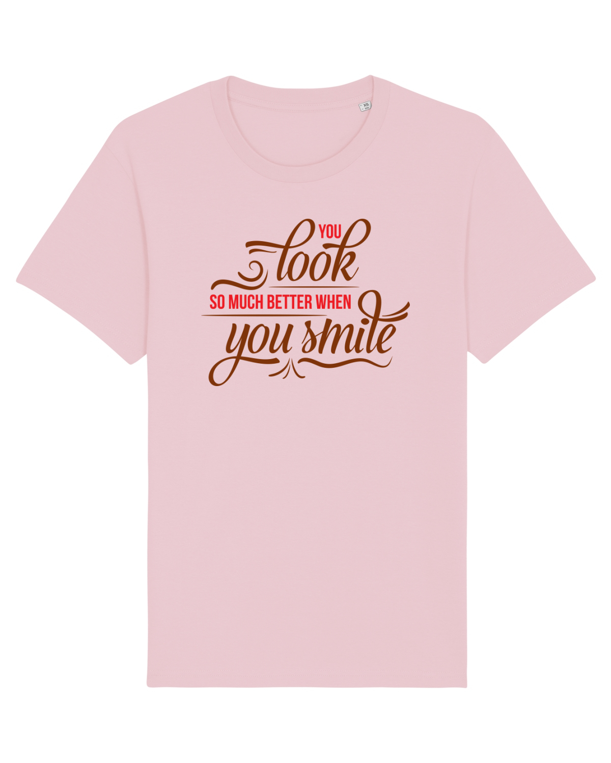 Tricou mânecă scurtă Unisex Rocker Cotton Pink