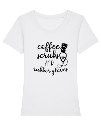 Coffee Scrubs White