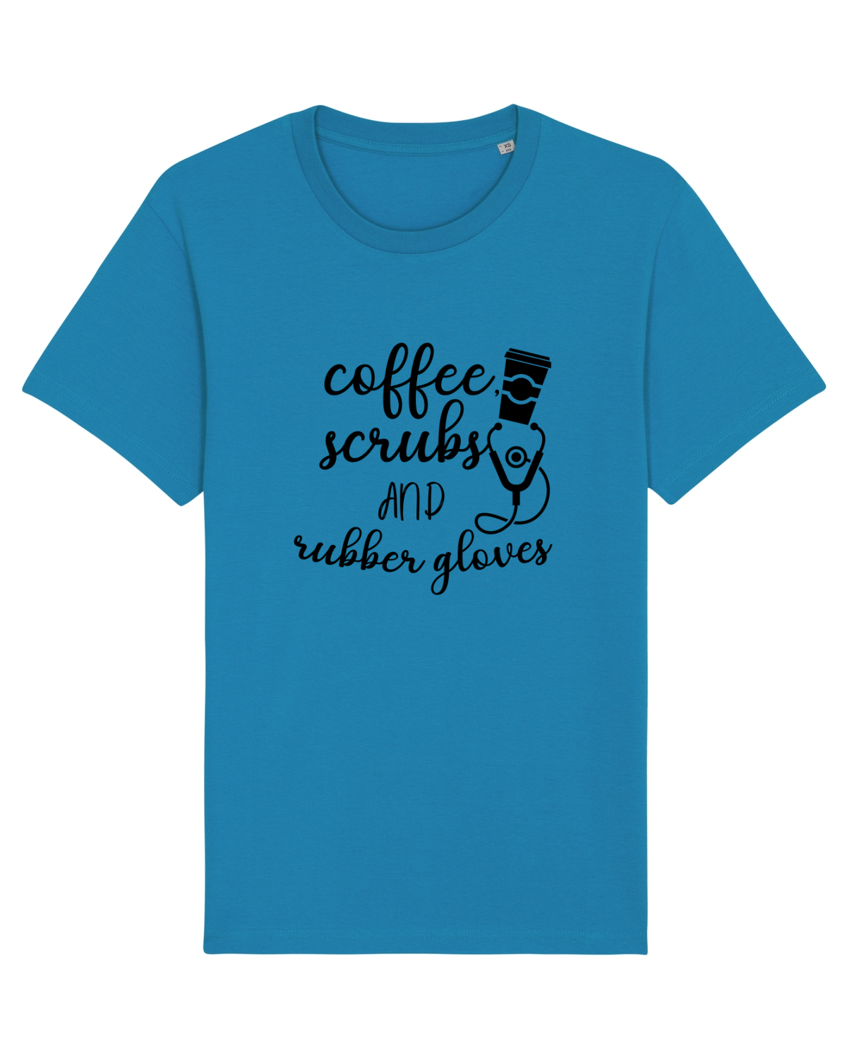 Tricou mânecă scurtă Unisex Rocker Azur
