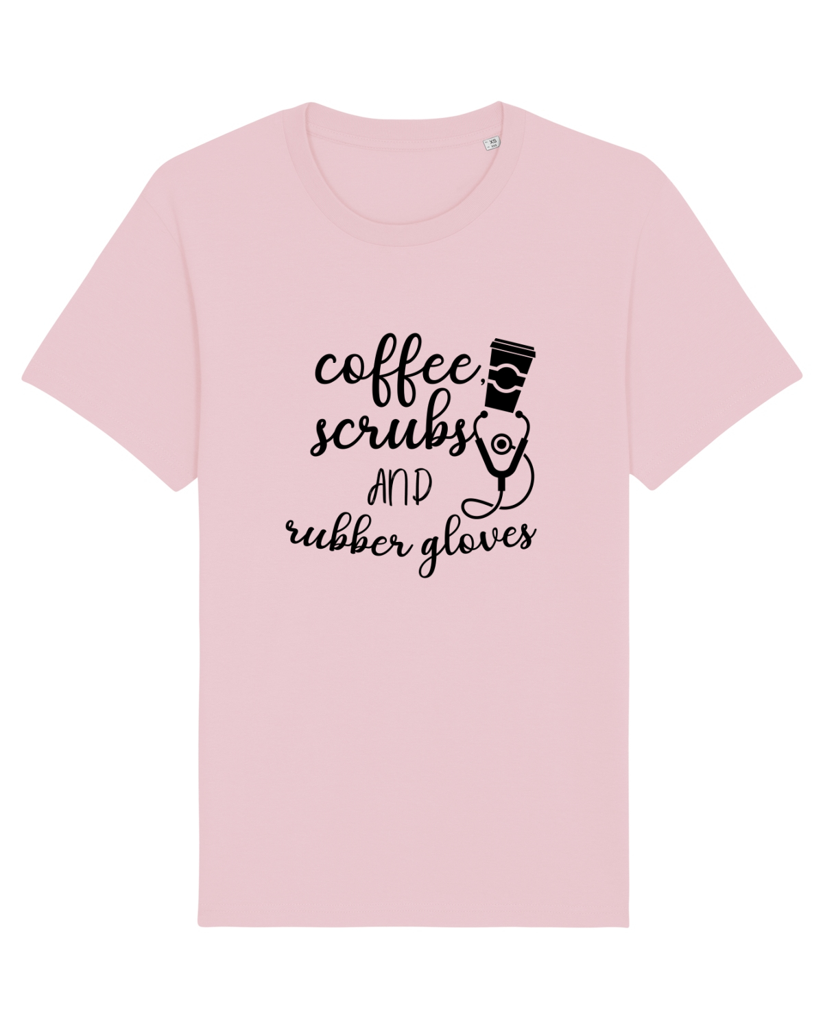 Tricou mânecă scurtă Unisex Rocker Cotton Pink