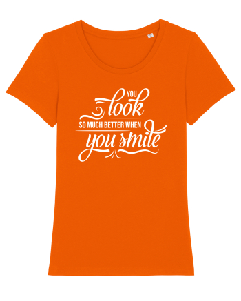 Arăți mai bine când zâmbești Bright Orange