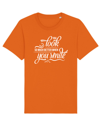 Arăți mai bine când zâmbești Bright Orange