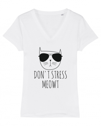 Dont Stress Cat White